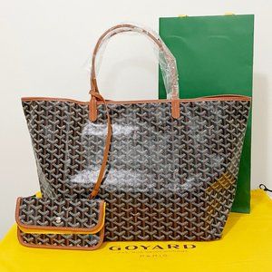 Goyard St Louis Tote GM - Black & Tan